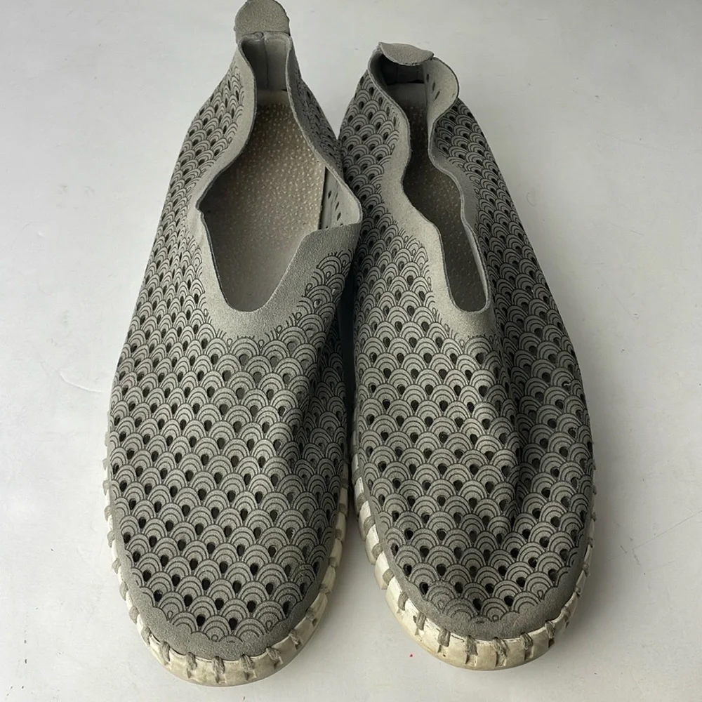 Ilse Jacobsen Tulip Perforated Minimalist Flats Loafers
